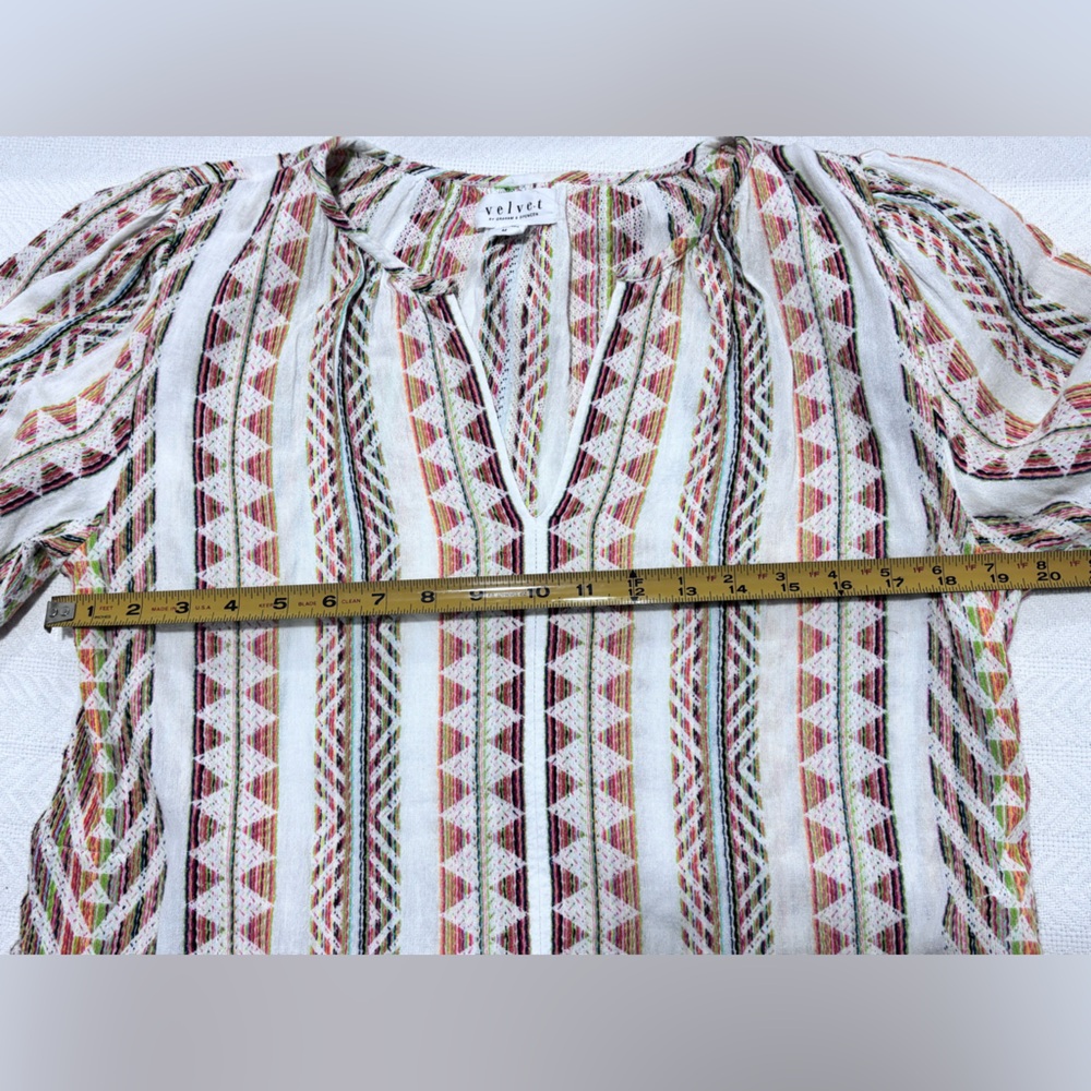 Velvet Striped Multicolor Mini Dress - Picture 8 of 11